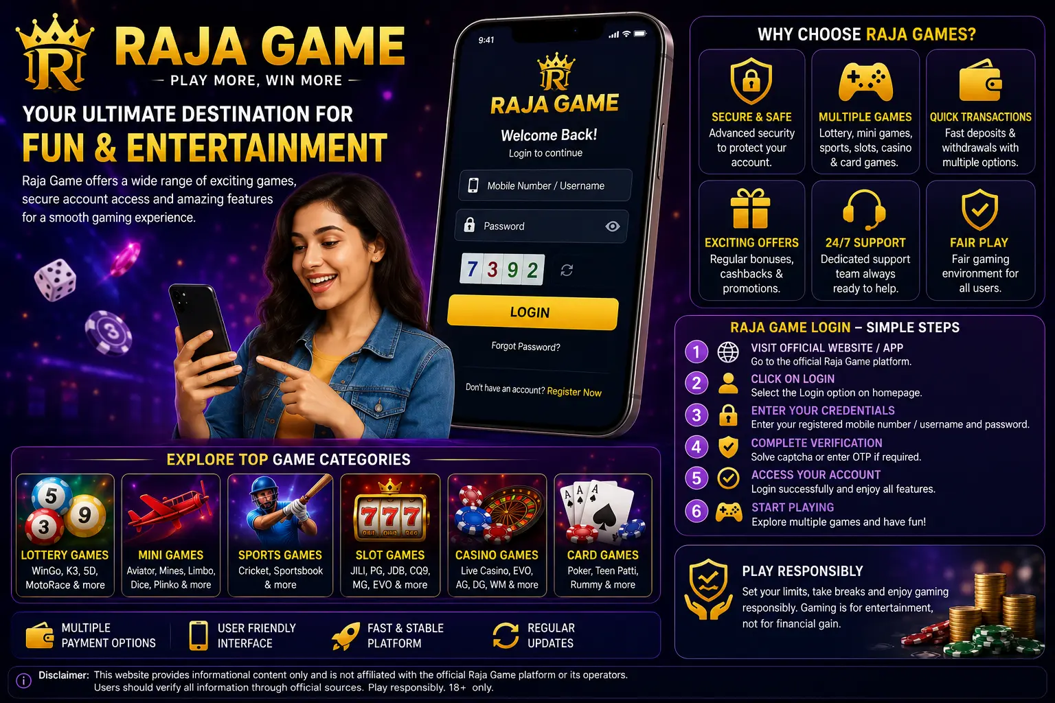 raja game login